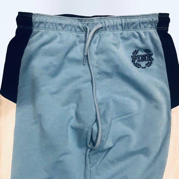 NWOT VS PINK Campus Joggers Light Blue, Black & White SZ S - Picture 3 of 7
